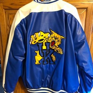 Kentucky wildcat leather jacket